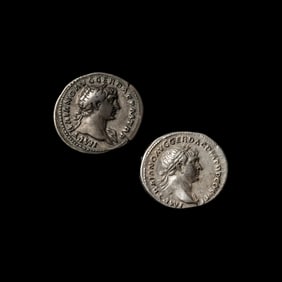 [ANCIENTS] ROMAN EMPIRE. Trajan (c. 98-117). Ar Denarii. (3.4 g and 3.1 g); Two Coins.