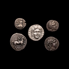 [ANCIENTS] A Group of Five Ancient Greek Ar Coins