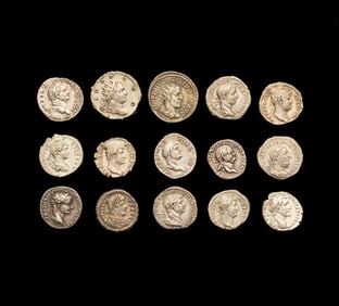 [ANCIENTS] ROMAN EMPIRE. A  Collection of Fifteen Ar Denarii