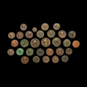 [ANCIENTS] A Collection of Thirty Roman Republic and Empire Bronze or Copper Coins