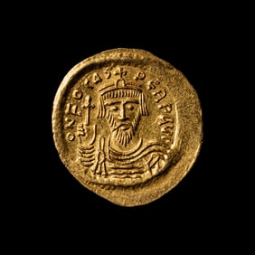 [ANCIENTS] BYZANTINE EMPIRE. Focas. Constantinople Mint (c. 607-609 AD). Av Solidus (4.5 g)