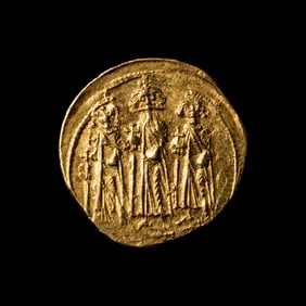 [ANCIENTS] BYZANTINE EMPIRE. Heraclius. Constantinople Mint (c. 610-641 AD). Av Solidus (4.5 g)
