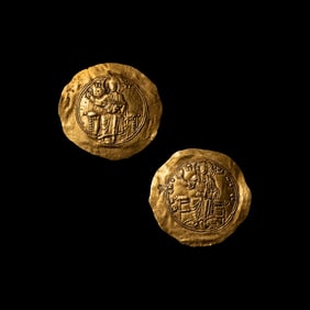 [ANCIENTS] BYZANTINE EMPIRE. Alexius I Comnenus (c. 1081-1118)(4.3 g) and John II Comnenus (c.
