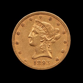 An 1893 Liberty Head $10 Gold Coin