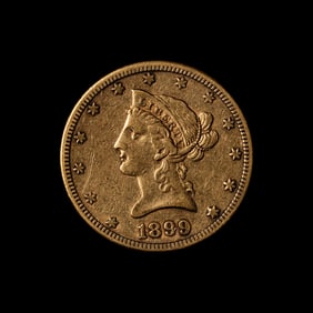 An 1899-S Liberty Head $10 Gold Coin