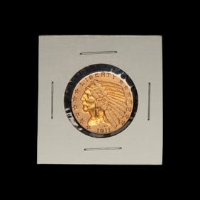 A 1911 Indian Head $5 Gold Coin
