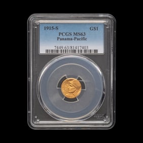 A 1915-S Panama-Pacific Exposition $1 Gold Coin [PCGS MS63]