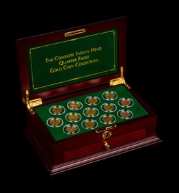 A Set of Thirteen Indian Head $2.50 Gold Coins