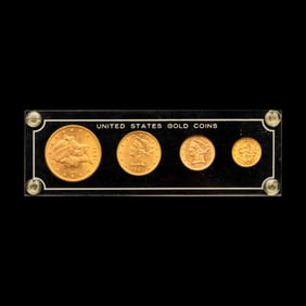A Liberty Head Four-Coin Type Set