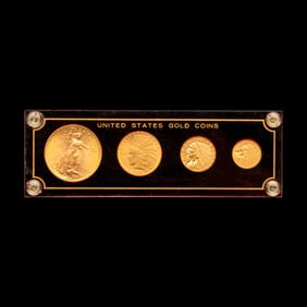 A Gold Four-Coin Set