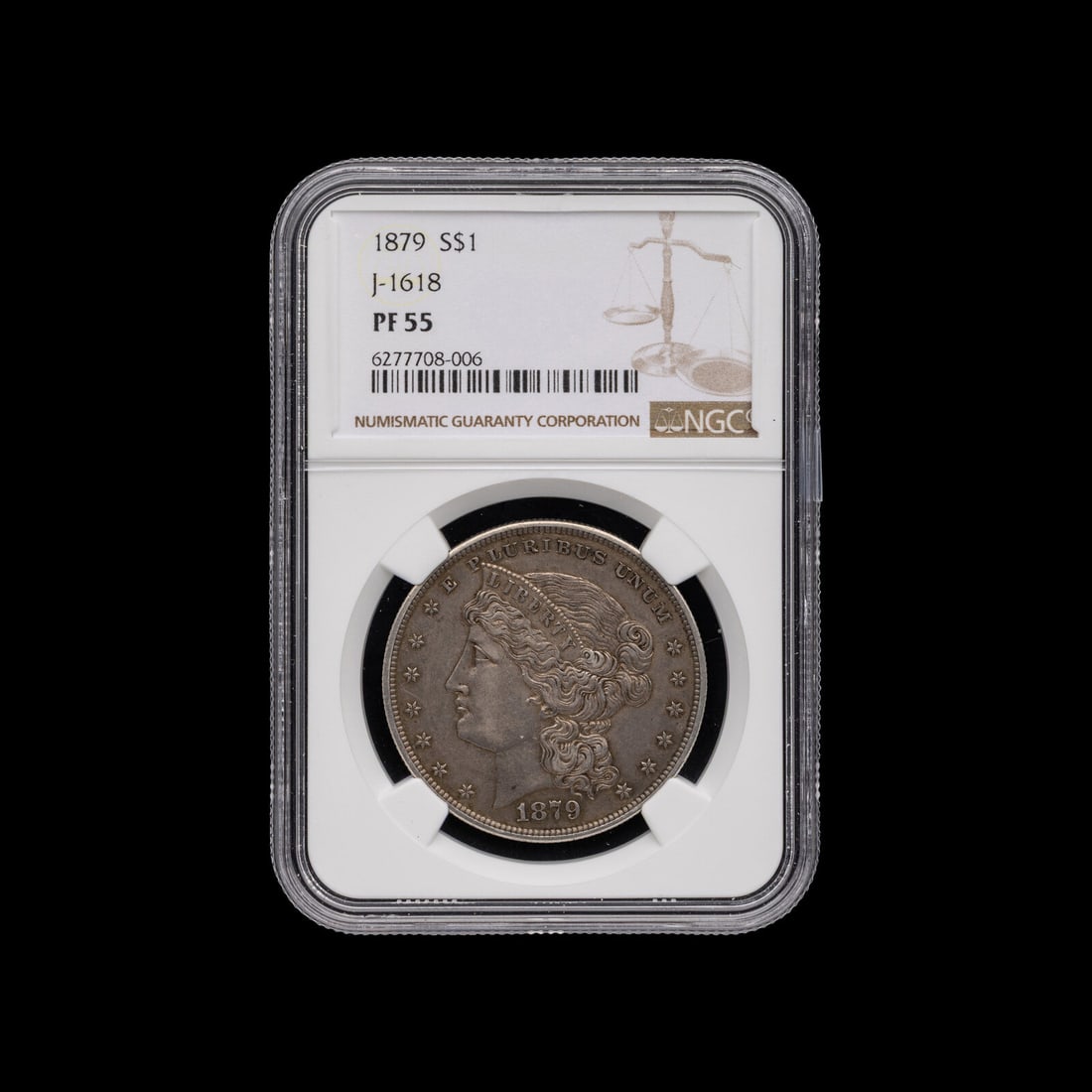 An 1879 Metric Dollar $1 Proof [J-1618; NGC PF55] (1 of 2)