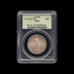 A 1925 Lexington Commemorative 50c Coin [PCGS MS63]