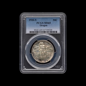 A 1926-S Oregon Trail Commemorative 50c Coin [PCGS MS65]