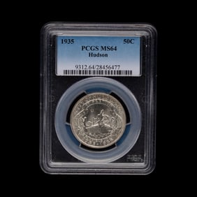 A 1935 Hudson Commemorative 50c Coin [PCGS MS64]
