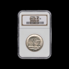 A 1936 Long Island Commemorative 50c Coin [NGC MS65]