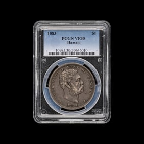 [HAWAII] A 1883 Kalakaua I $1 Coin [PCGS VF30]