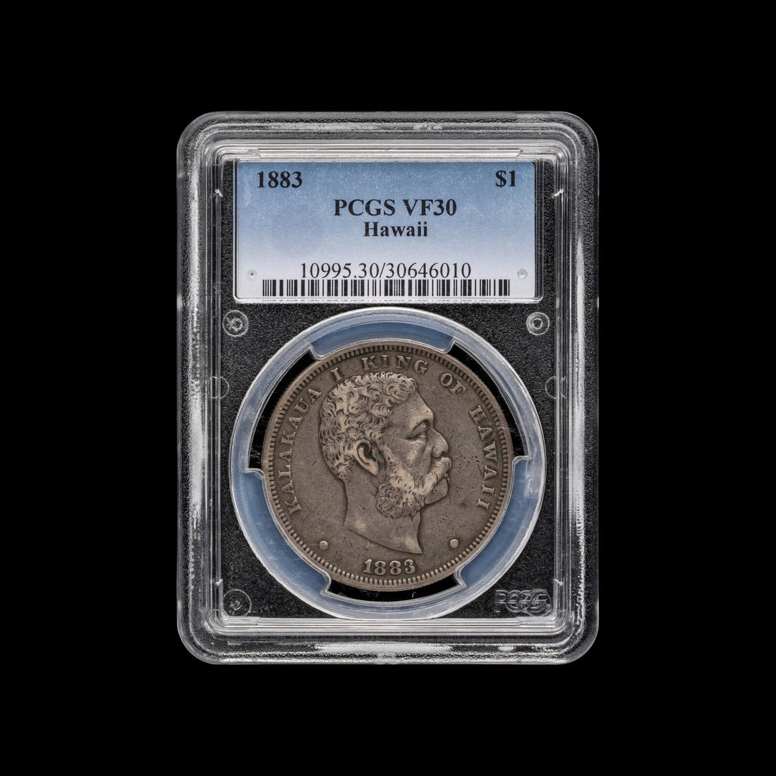 [HAWAII] A 1883 Kalakaua I $1 Coin [PCGS VF30]: [HAWAII] A 1883 Kalakaua I $1 Coin [PCGS VF30] This lot is located in Chicago.