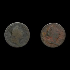 [COLONIAL] Two Virginia 1771 1/2 Penny Coins