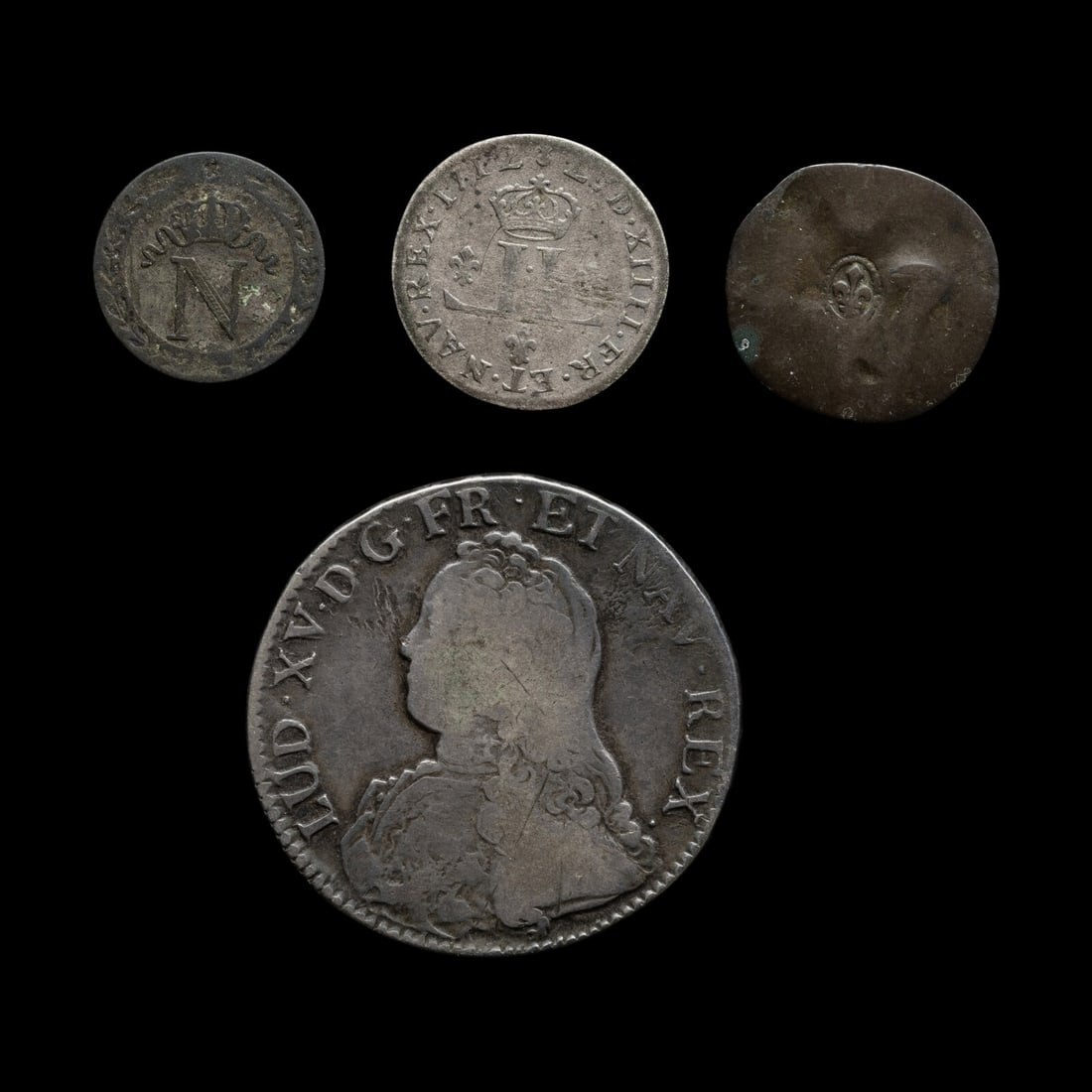 [FRANCE] A Group of Four Ancien Régime, Colonial and Empire Coins (1 of 3)