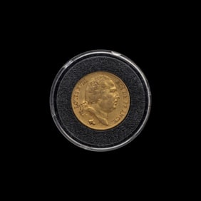 [FRANCE] An 1818 Louis XVIII 20 Franc Gold Coin
