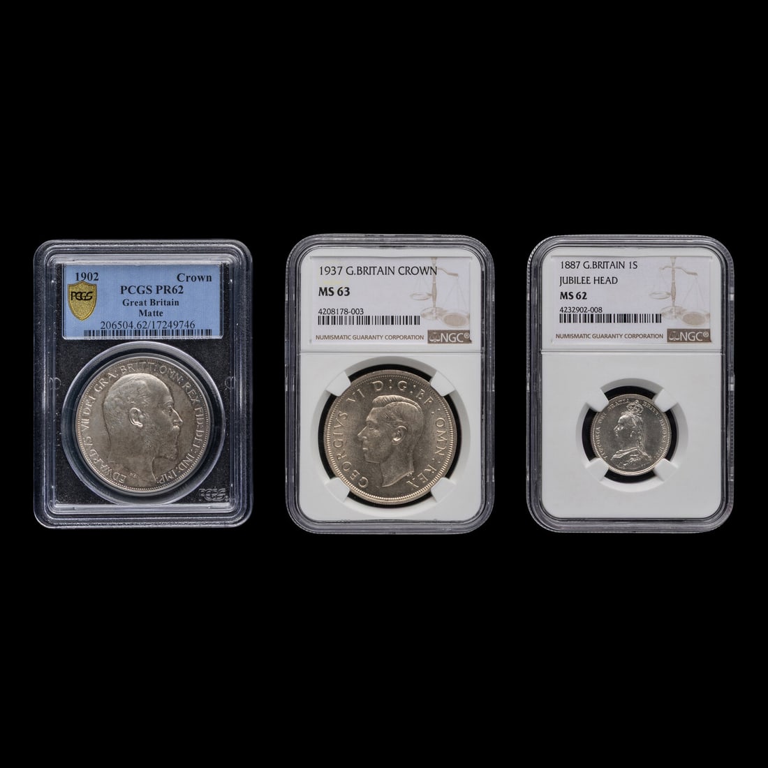 [GREAT BRITAIN] A Group of Three Graded Coins (1 of 2)