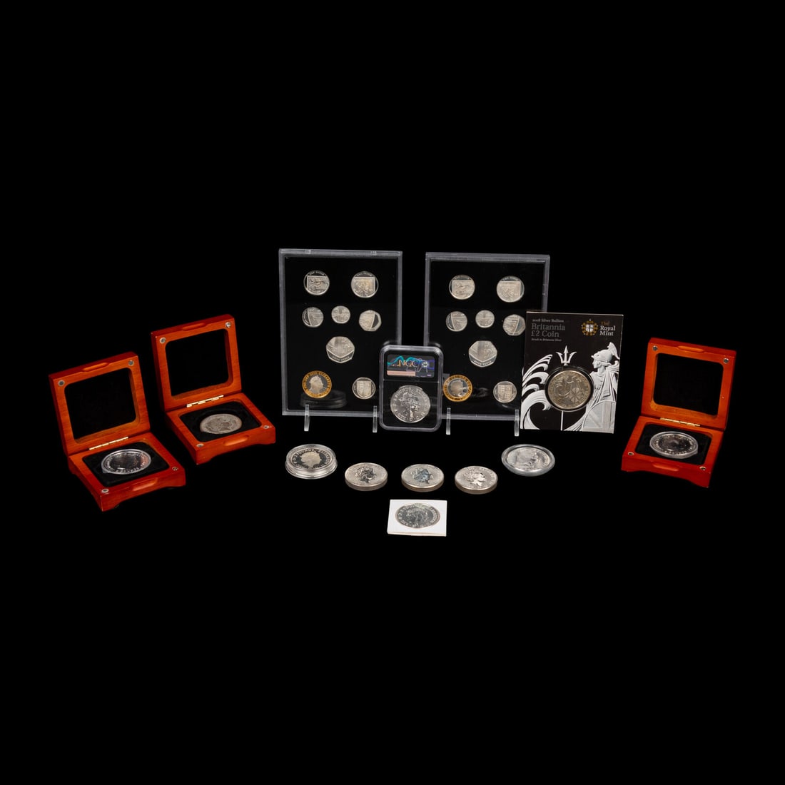 [GREAT BRITAIN] A Collection of Silver Commemorative Coins and Proofs (1 of 2)