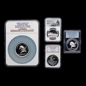 [PRIVATE ISSUE] A Group of Four Commemorative Silver Proof Rounds