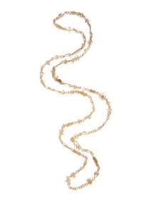 ARNALDO POMODORO, YELLOW GOLD LONG NECKLACE
