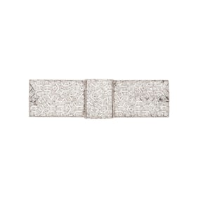 ART DECO, DIAMOND BOW BROOCH