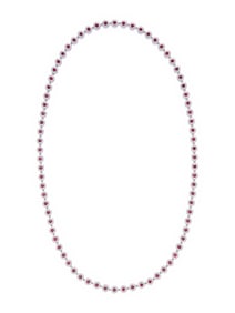 TIFFANY & CO., RUBY, DIAMOND, AND PLATINUM 'COBBLESTONE' NECKLACE