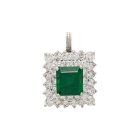 TSAVORITE GARNET AND DIAMOND CONVERTIBLE PENDANT RING