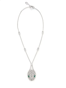 BULGARI, EMERALD AND DIAMOND 'SERPENTI SEDUTTORI' NECKLACE