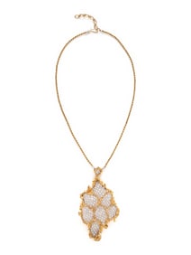 GIANMARIA BUCCELLATI, GOLD AND DIAMOND PENDANT NECKLACE
