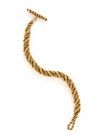 TIFFANY & CO., SCHLUMBERGER, YELLOW GOLD AND SAPPHIRE BRACELET