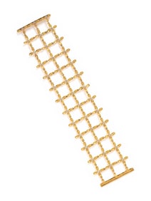 JANET MAVEC, YELLOW GOLD AND DIAMOND 'FLORETTE' BRACELET