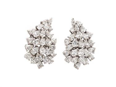 DIAMOND CLUSTER EARRINGS