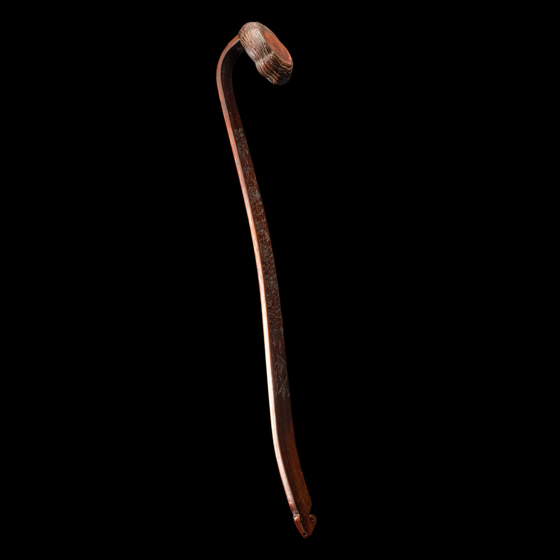 A Chinese Bamboo Ruyi Scepter 竹雕詩文如意