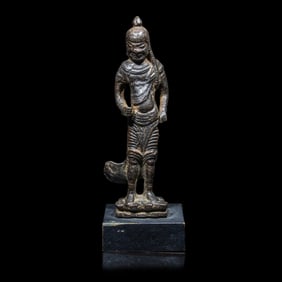 A Chinese Bronze Figure of Achala, Dali Kingdom 大理銅立佛