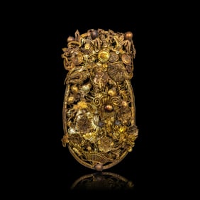A Chinese Filigree Hair Ornament, Qing Dynasty 清 累絲鈿子