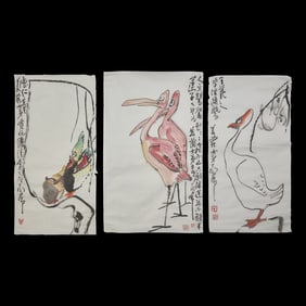 Ding Yanyong (1902-1978) 丁衍庸(1902-1978) 鳥 一組