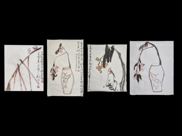 Ding Yanyong (1902-1978) 丁衍庸(1902-1978) 花鳥荔&