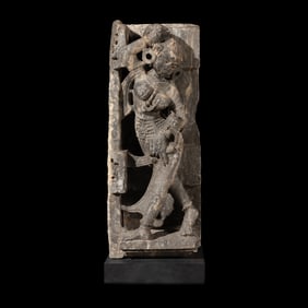 An Indian Marble Figure of Alasya Kanya, Rajasthan, Mount Abu, Circa 14th Century