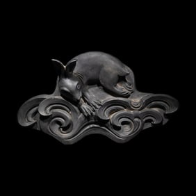 A Japanese 'Rabbit' Roof Tile, Onigawara, Edo Period