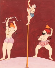 An Indian Illustration from a Garland of Musical Modes Ragamala Series