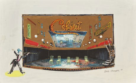 Boris Aronson (Ukrainian, 1898-1980) Original Stage Rendering of Cabaret, 1968