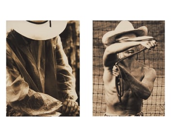 American School, 20th Century, Untitled: Two Cowboys