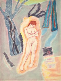 William Brice (American, 1921-2008) Sunlight Figure, 1965