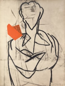 R.B. Kitaj (American, 1932-2007) Ezra Pound II, 1974