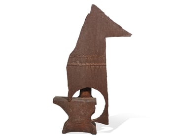Dino Basaldella (Italian, 1909-1977) Horse in Profile (Anvil), 1960