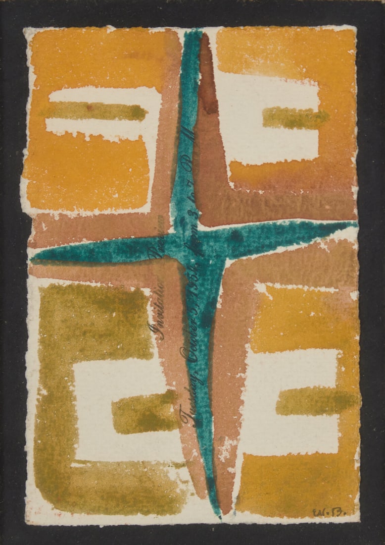 Will Barnet  (American, 1911-2012) Untitled (Geometric Pattern) (1 of 3)